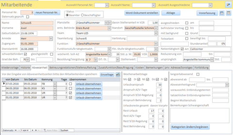 DBM Personaldatenbank